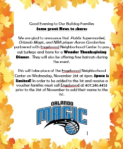 BPA 2018-2019 Englewood Thanksgiving Announcement